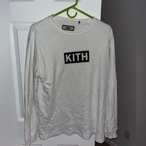 WHITE KITH BOX LOGO CREWNECK SIZE MEDIUM